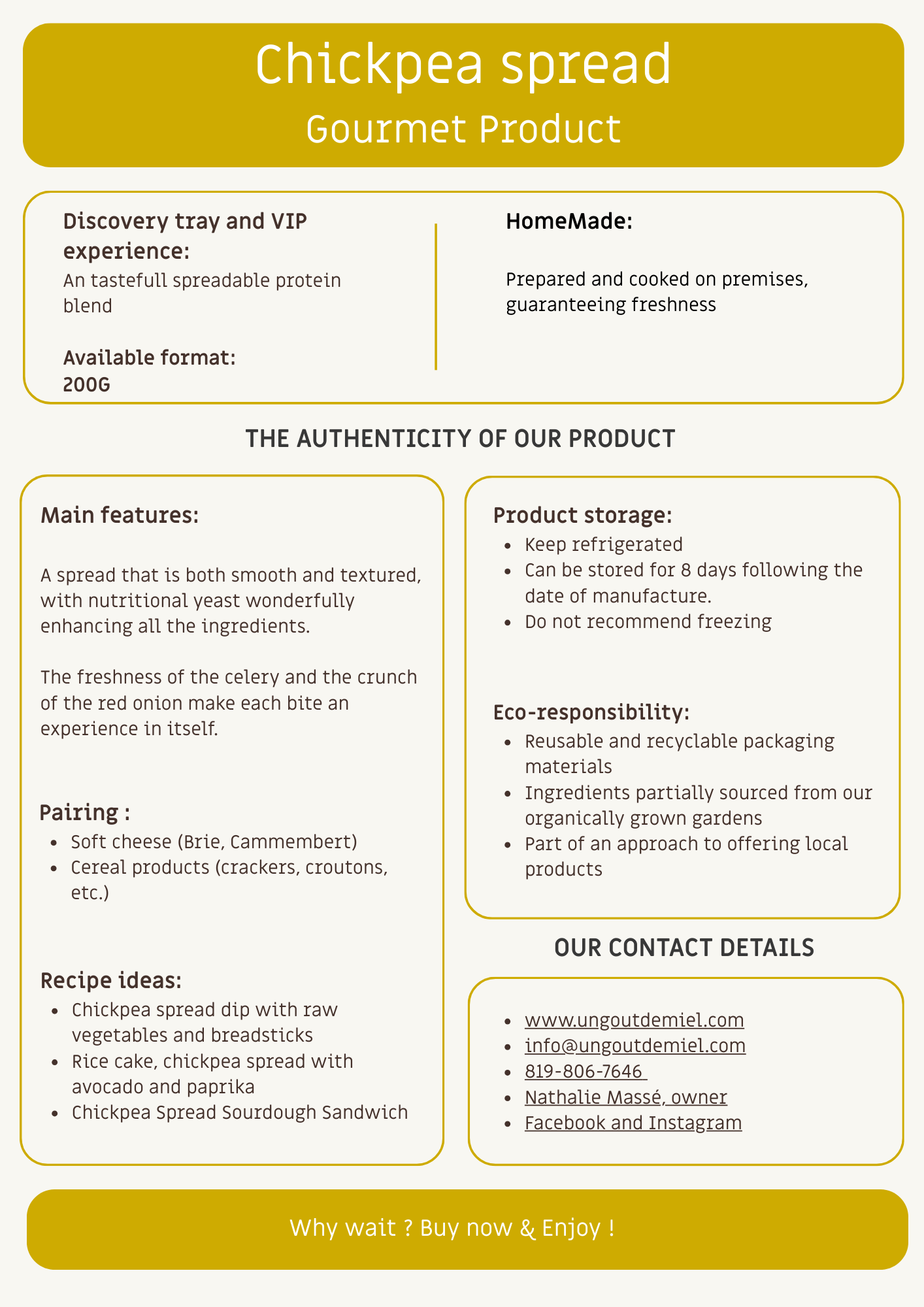 TARTINADE DE POIS CHICHES